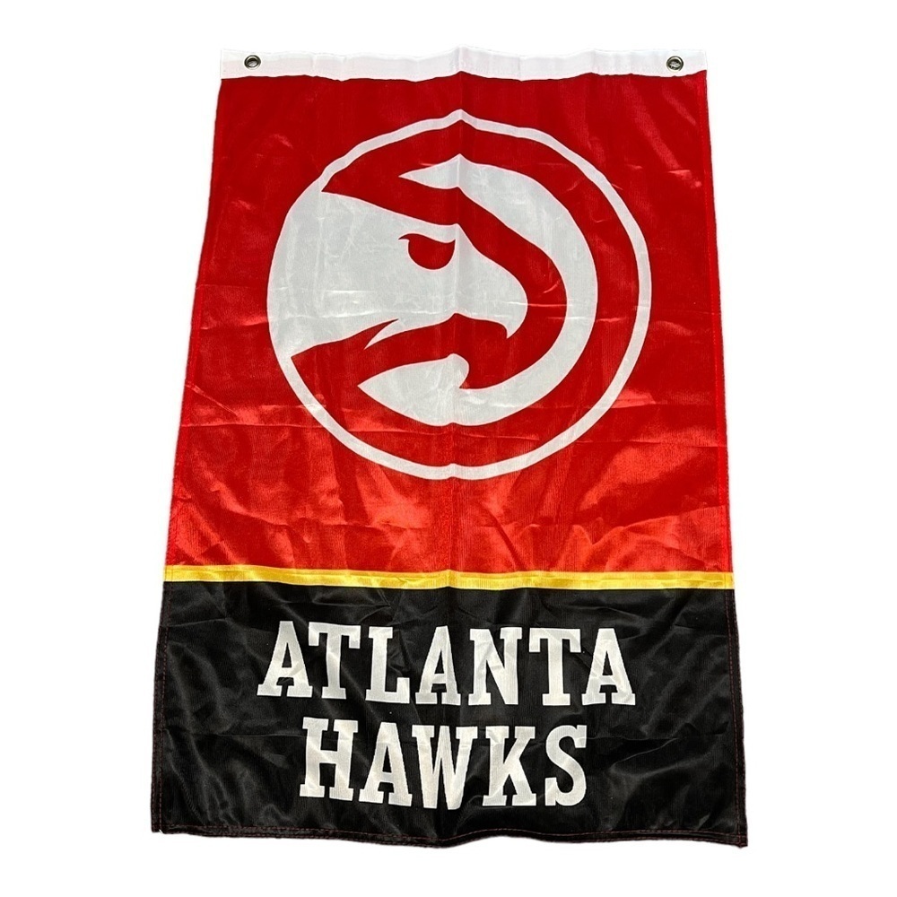 Atlanta Hawks Flag Basketball Team Graphic Logo  35 X 22.5